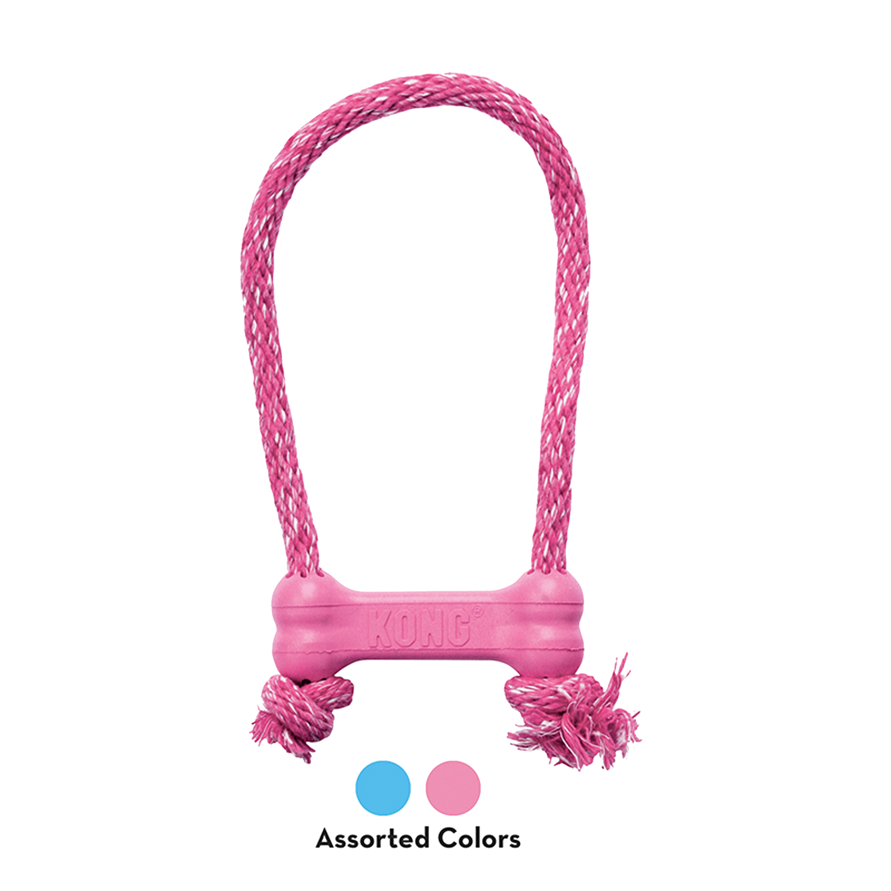 KONG - PUPPY GOODIE BONE W/ROPE