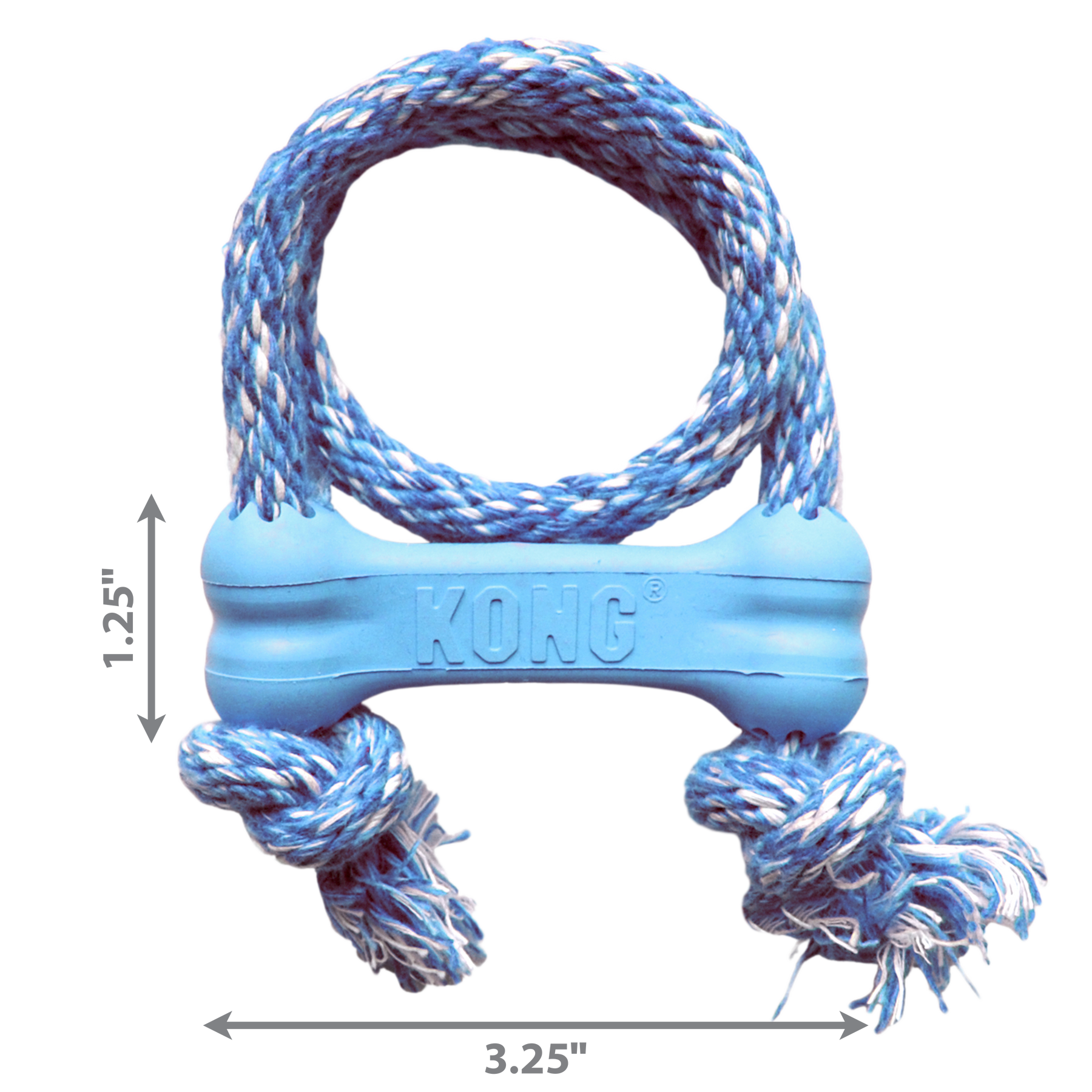 KONG - PUPPY GOODIE BONE W/ROPE