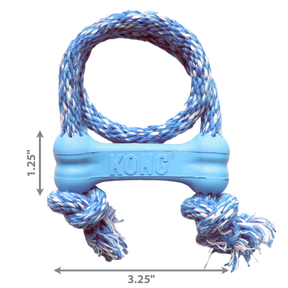 KONG - PUPPY GOODIE BONE W/ROPE