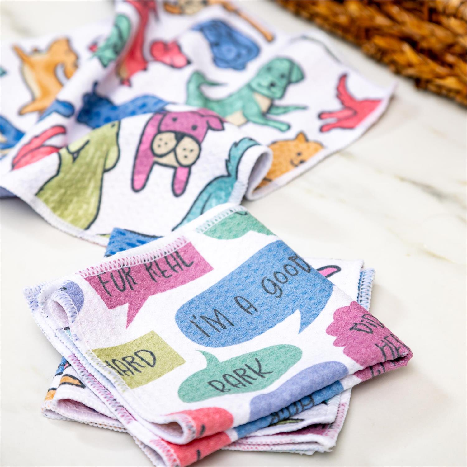 Evergreen Enterprises - Dish Cloth Quick Dry Dog Thoughts