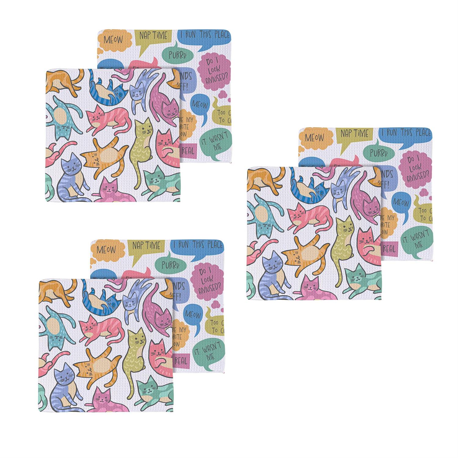 Evergreen Enterprises - Dish Cloth Quick Dry Cat Thoughts
