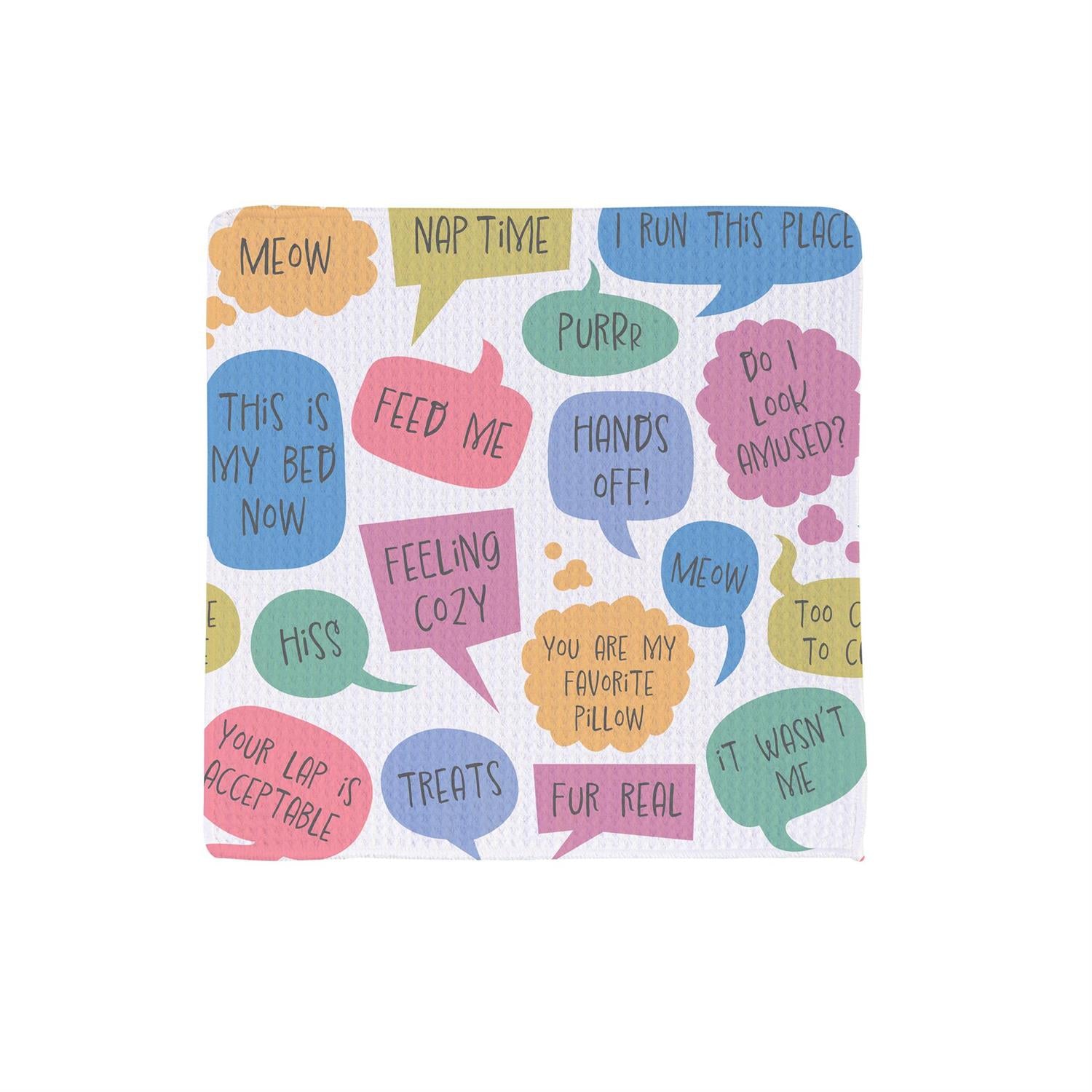 Evergreen Enterprises - Dish Cloth Quick Dry Cat Thoughts