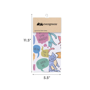 Evergreen Enterprises - Dish Cloth Quick Dry Cat Thoughts