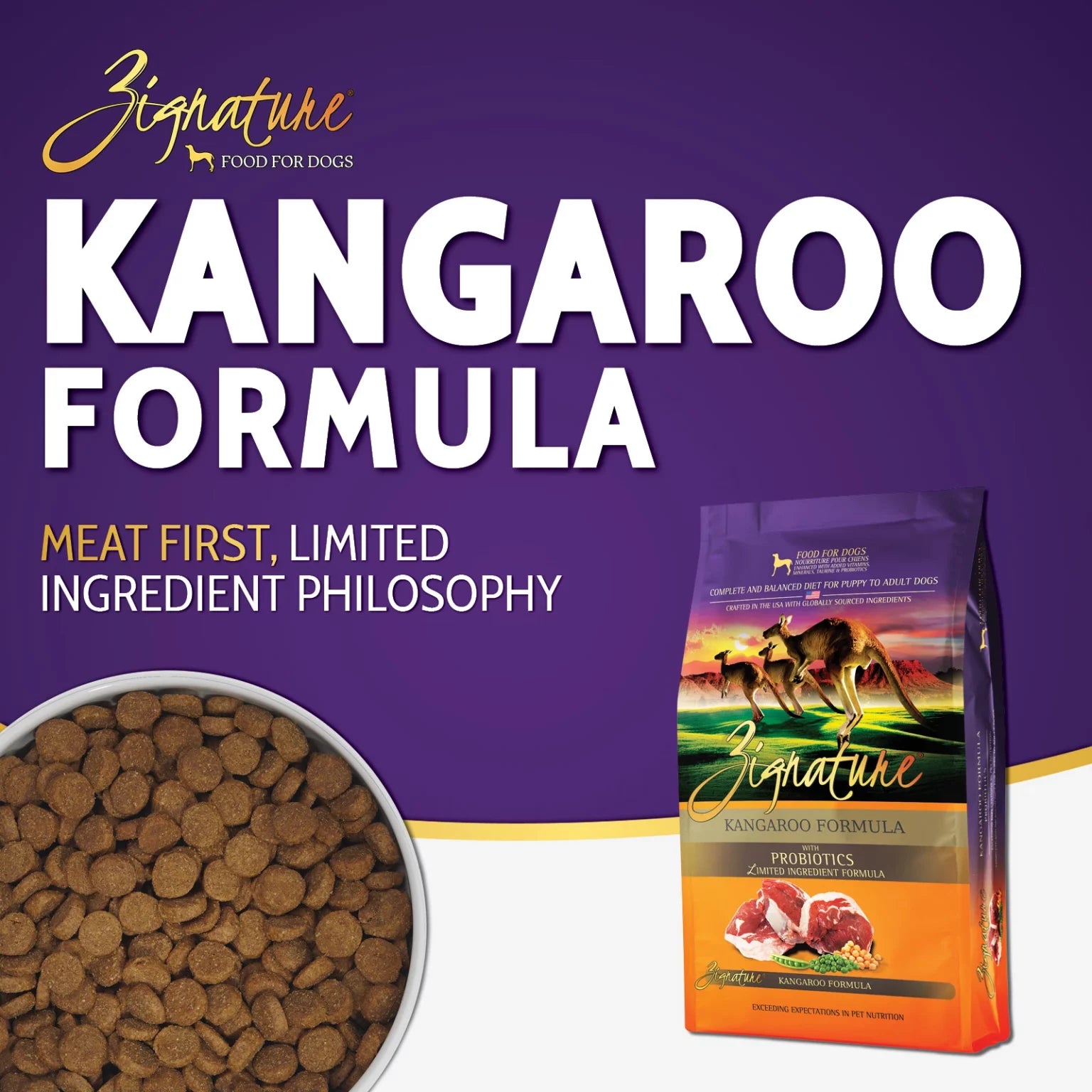 Zignature - Kangaroo Limited Ingredient Dry Dog Food - Southern Agriculture 