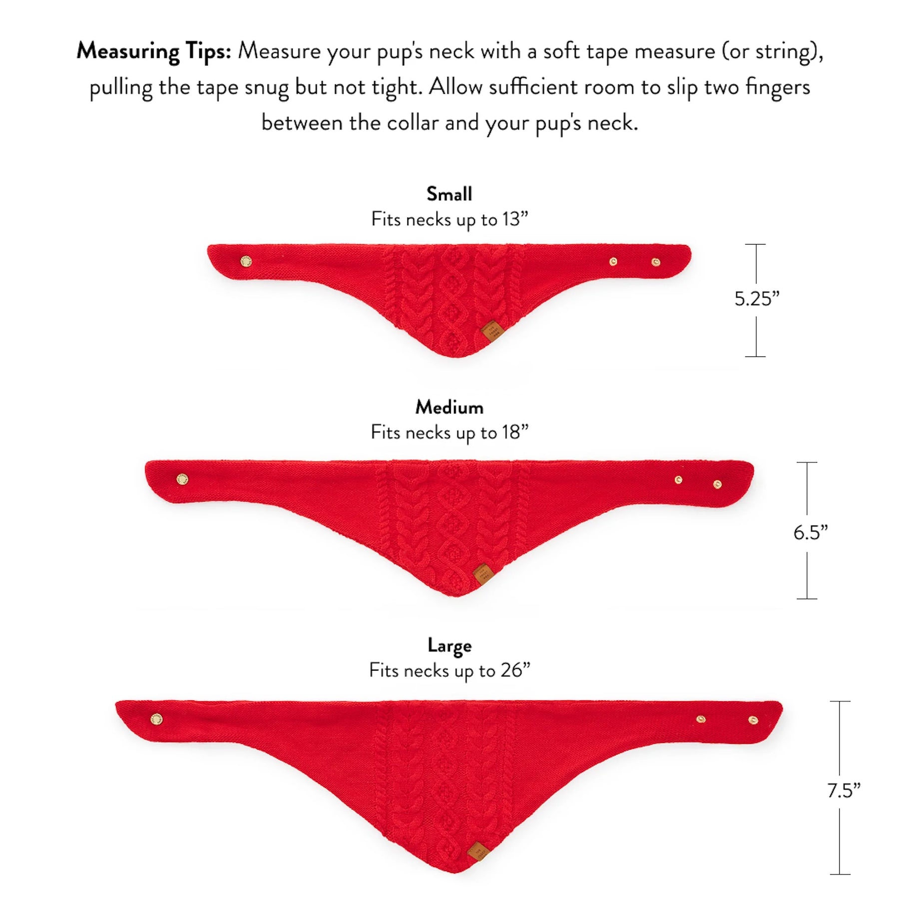 The Foggy Dog - Bandana Dog Red USA Knit