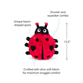 fabdog - Fluffy Ladybug Dog Toy