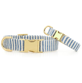 The Foggy Dog - Dog Collar Lake Blue Stripe - Southern Agriculture 