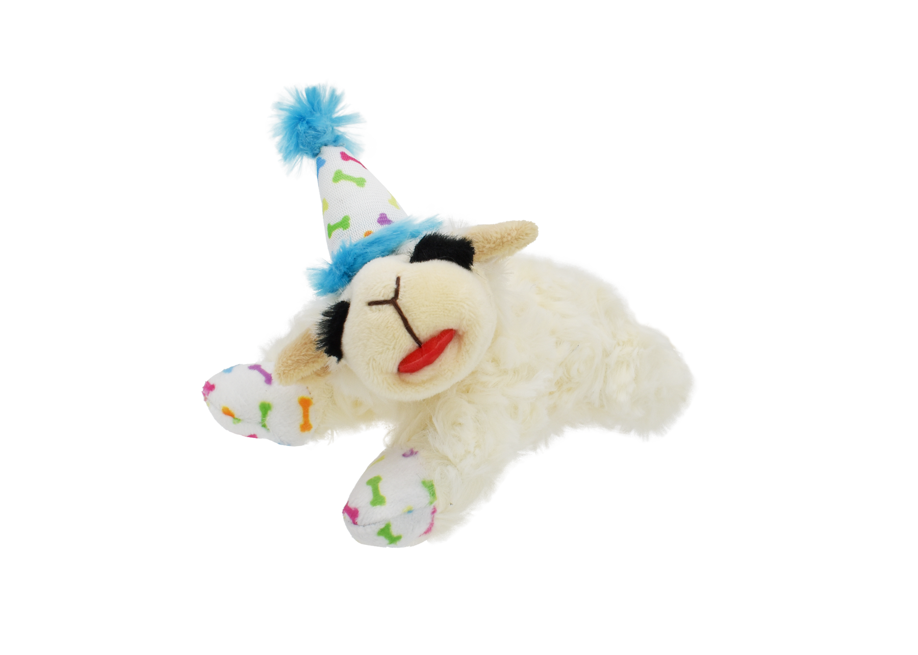 Multipet - Lamb Chop with Birthday Hat Dog Toy