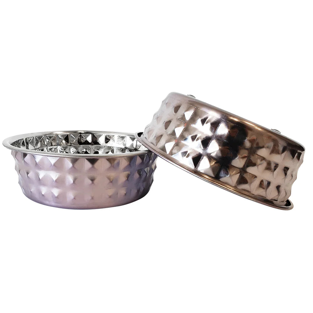 Jojo Modern Pets - Stainess Steel Hammered Dog