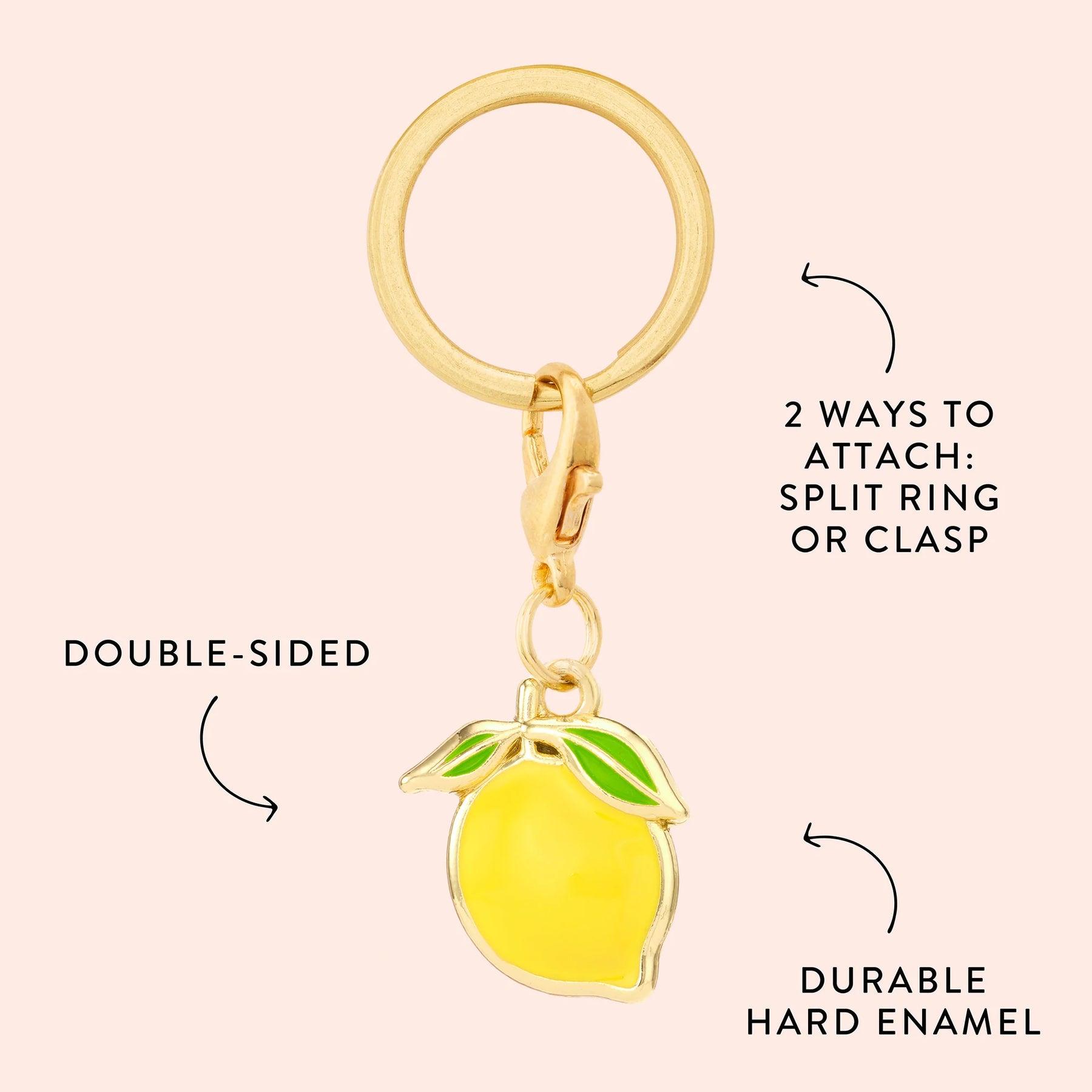 The Foggy Dog - Collar Charm Lemon