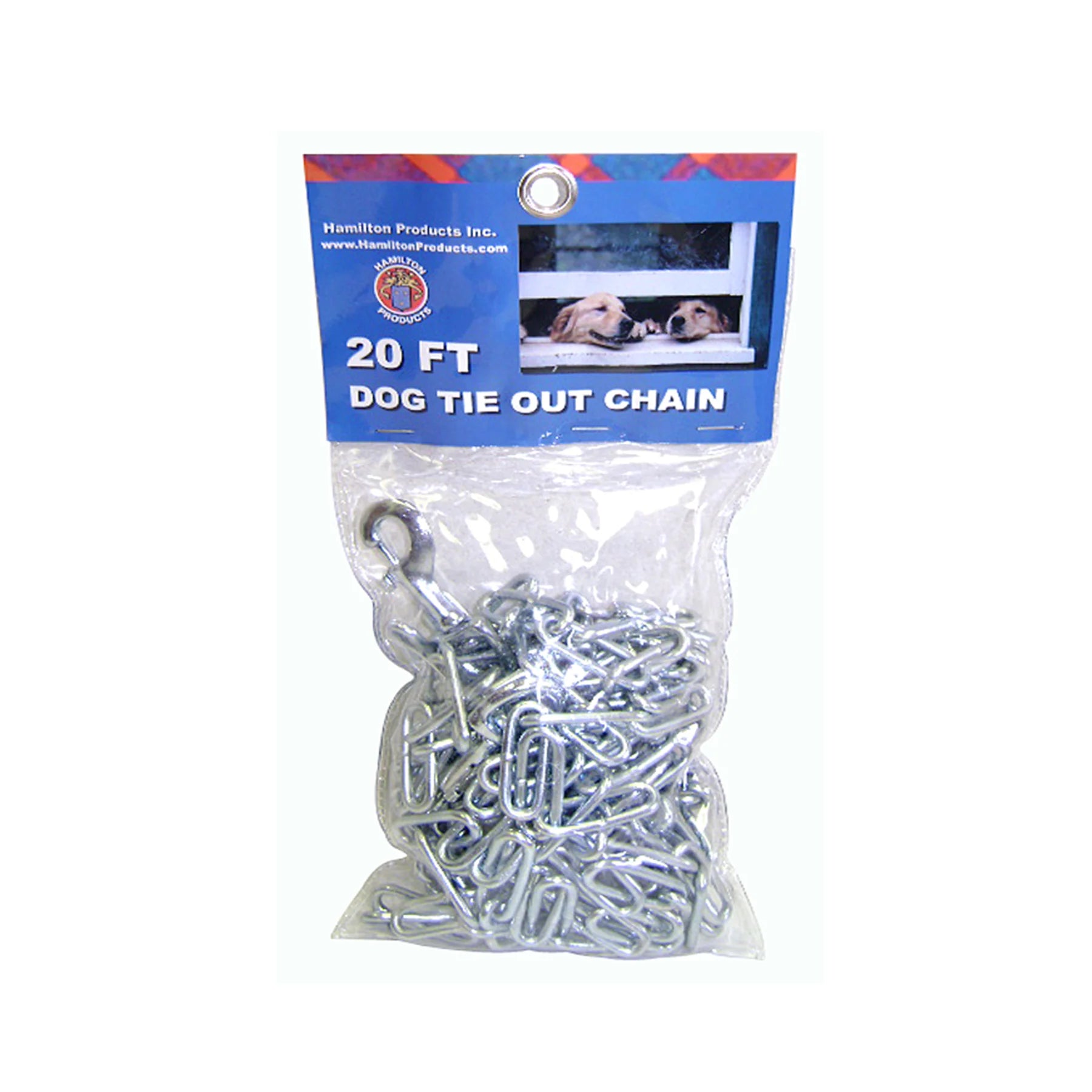 Hamilton - Dog Tie Out Chain in Clear Bag