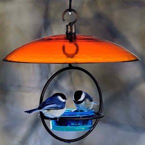 Couronne Co - Mosiac Birds Petite Glass Baffle Dome