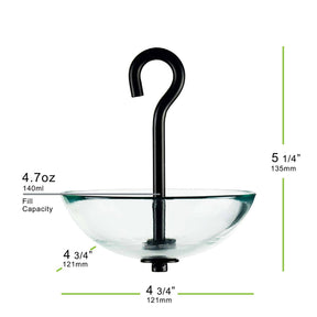 Couronne Co - Bird Feeder Mosiac Birds Single Hanging Poppy