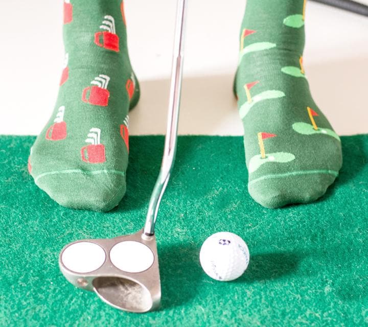 Friday Sock Co. - Men's Socks Golf Clubs & Green Mismatched