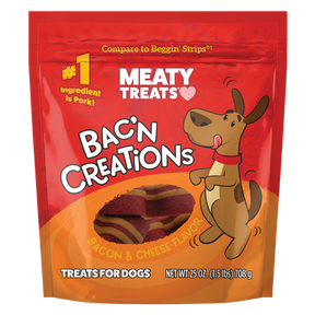 Meaty Treats - Bac'n Creations Bacon Flavor for Dogs - Southern Agriculture 