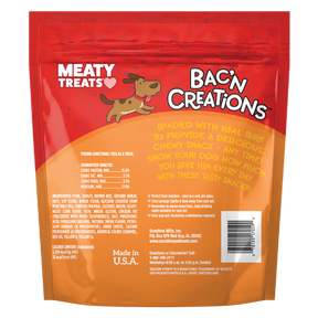Meaty Treats - Bac'n Creations Bacon Flavor for Dogs - Southern Agriculture 