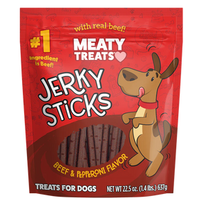 Meaty Treats - Jerky Sticks Beef & Pepperoni Flavor for Dogs - Southern Agriculture 