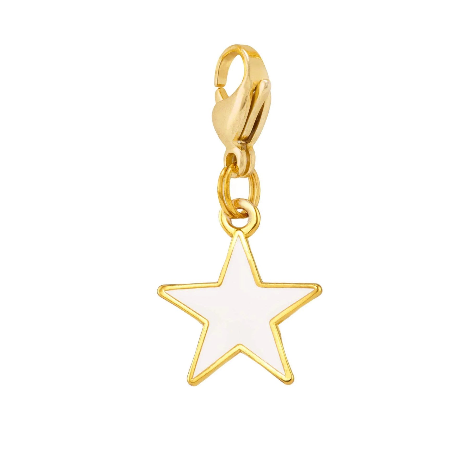 The Foggy Dog - Collar Charm White Star