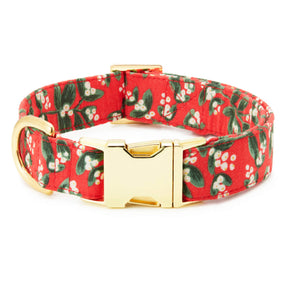 Foggy Dog - Dog Collar Rifle Paper Co X TFD Mistletoe - Southern Agriculture 