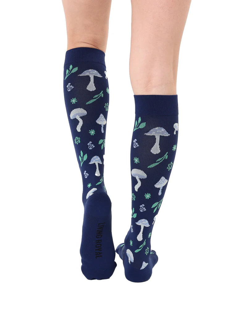 Living Royal - Socks Compression Forest Mushrooms