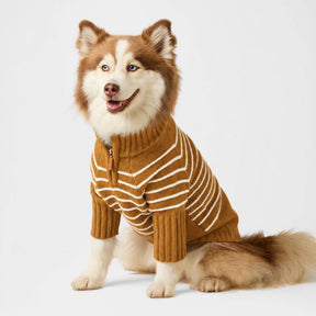 The Foggy Dog - Dog Sweater Mustard Stripe