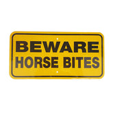Noble Beasts - Beware Horse Bites Sign