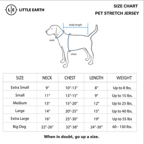 Little Earth Productions - Dallas Cowboys Stretch Jersey for Big Pet