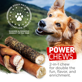 Natural Farm - Power Bully Stick - Beef Cheek Muscle & Beef Pizzle Sheath (6" 5pk)