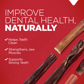 Natural Farm - Power Bully Stick - Beef Cheek Muscle & Beef Pizzle Sheath (6" 5pk)