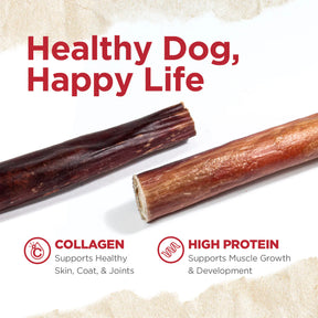 Natural Farm - Power Bully Stick - Beef Cheek Muscle & Beef Pizzle Sheath (6" 5pk)