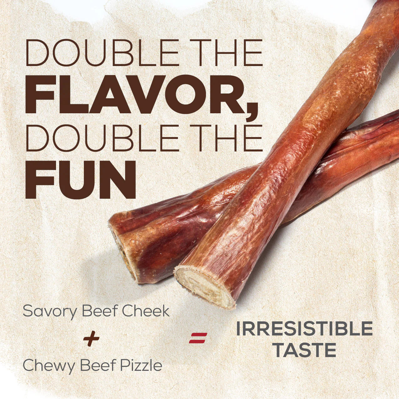 Natural Farm - Power Bully Stick - Beef Cheek Muscle & Beef Pizzle Sheath (6" 5pk)