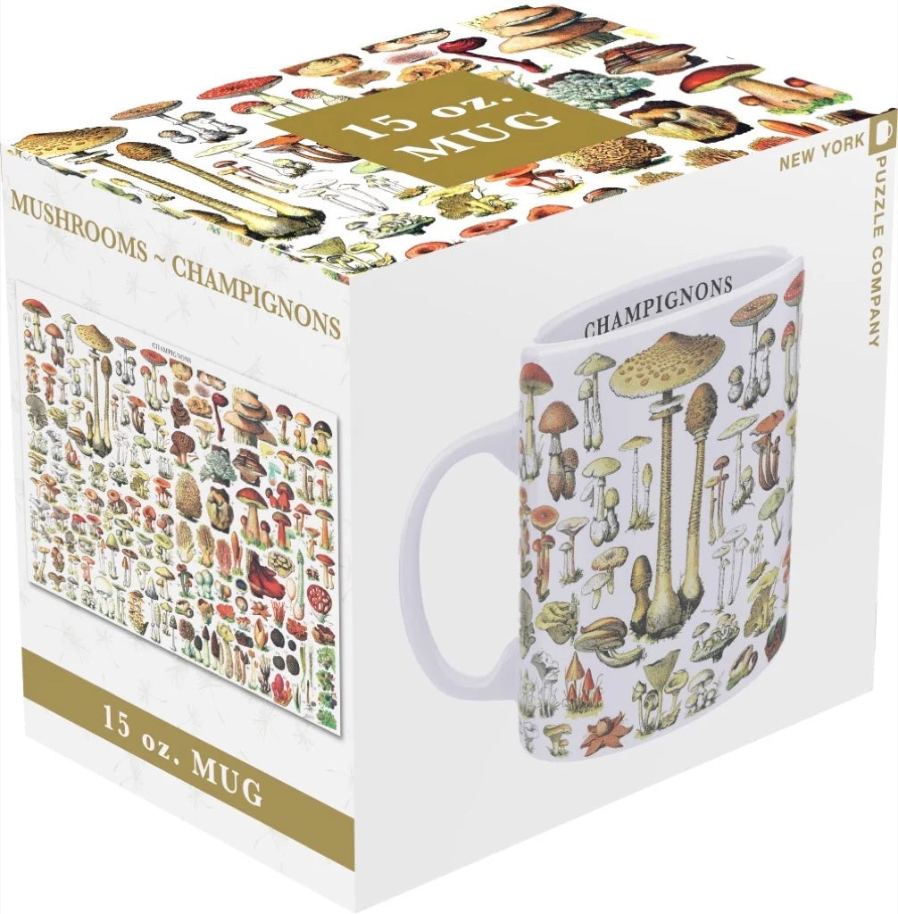 New York Puzzle Co. - Mushrooms Mug