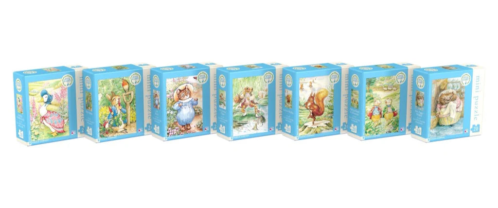 New York Puzzle Co. - Beatrix Potter Collector's Set 7 Mini Puzzles