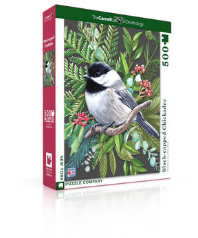 New York Puzzle Co. - Black-Capped Chickade