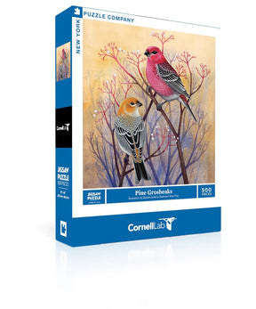New York Puzzle Co. - Pine Grosbeaks