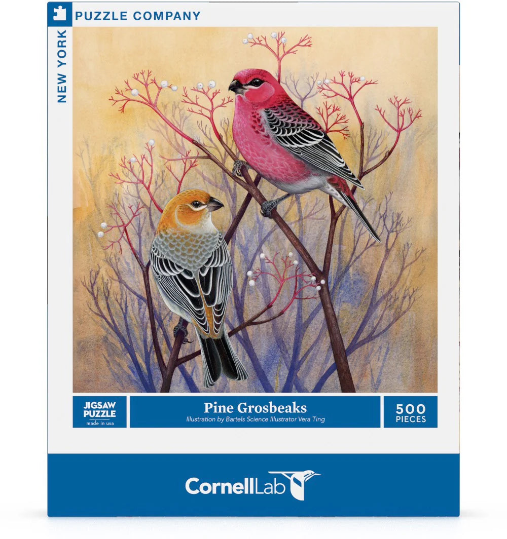 New York Puzzle Co. - Pine Grosbeaks