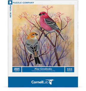 New York Puzzle Co. - Pine Grosbeaks