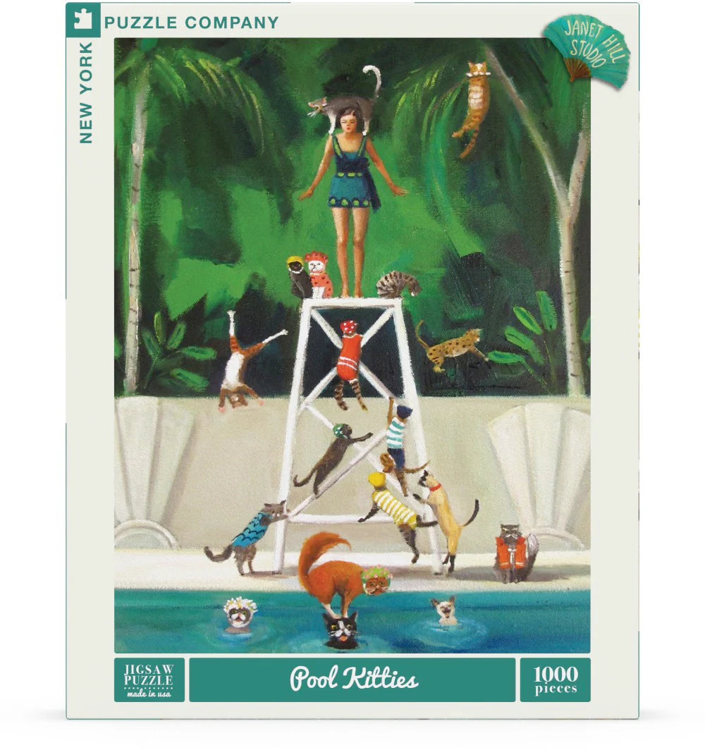 New York Puzzle Co. - Pool Kitties