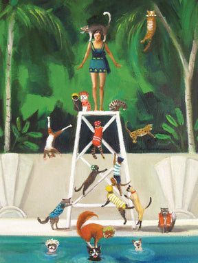 New York Puzzle Co. - Pool Kitties