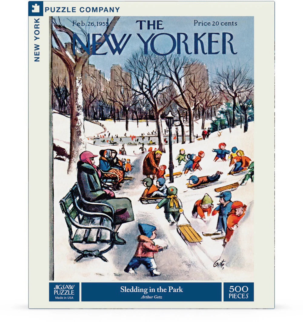 New York Puzzle Co. - Sledding In The Park