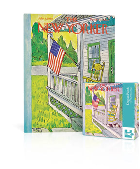 New York Puzzle Company - Puzzle Dog On A Porch