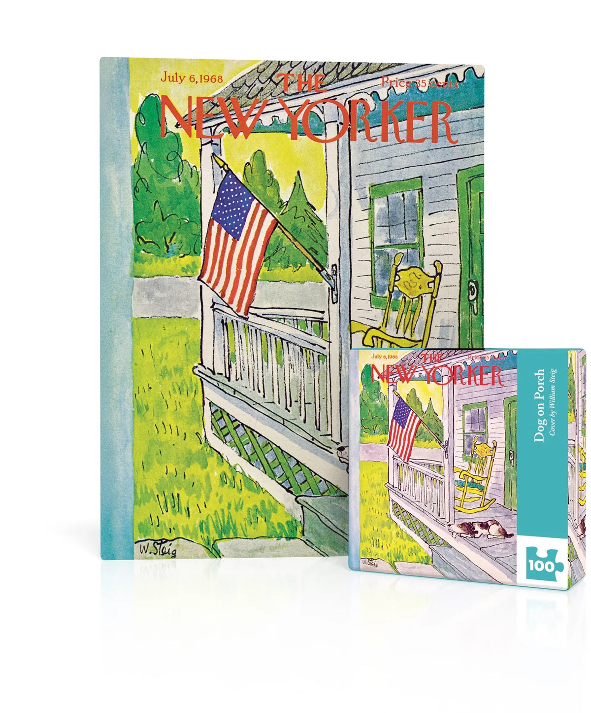 New York Puzzle Company - Puzzle Dog On A Porch