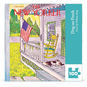 New York Puzzle Company - Puzzle Dog On A Porch