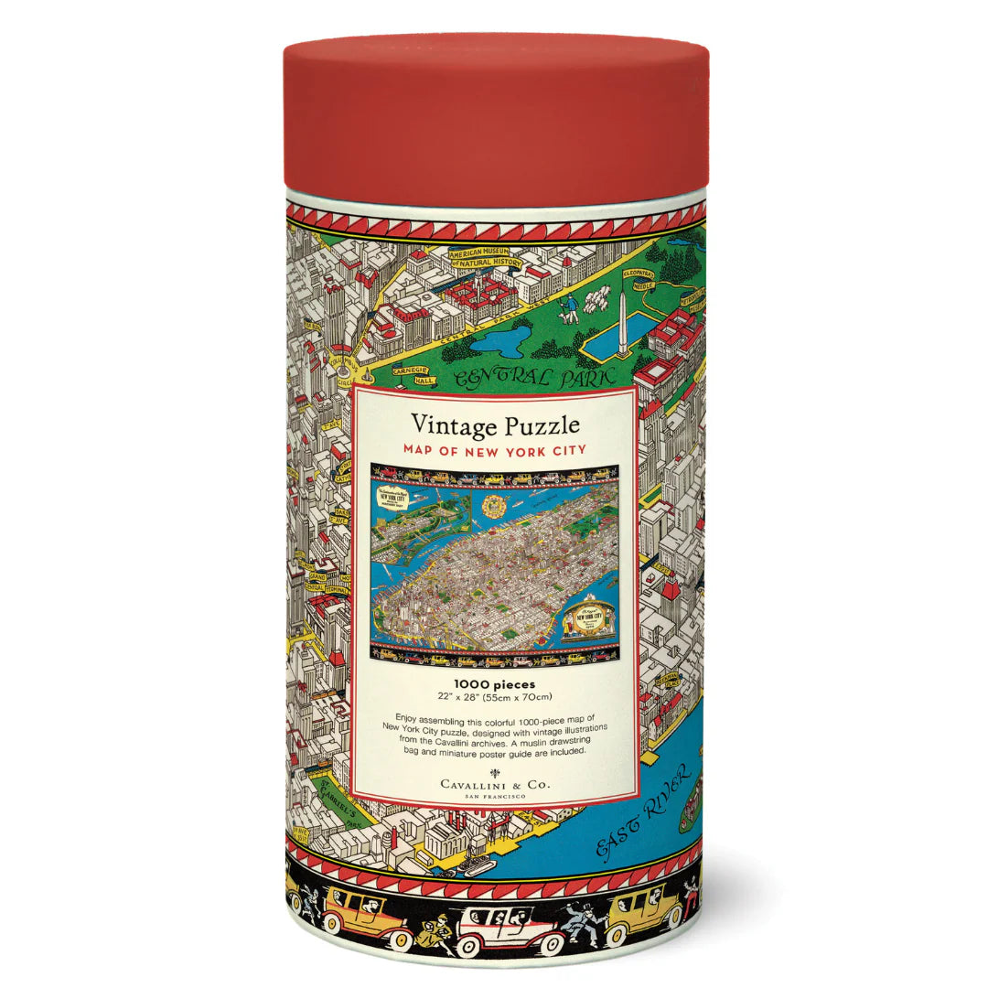 Cavallini & Co. - Puzzle Map of New York City - Southern Agriculture 