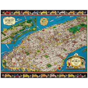 Cavallini & Co. - Puzzle Map of New York City - Southern Agriculture 