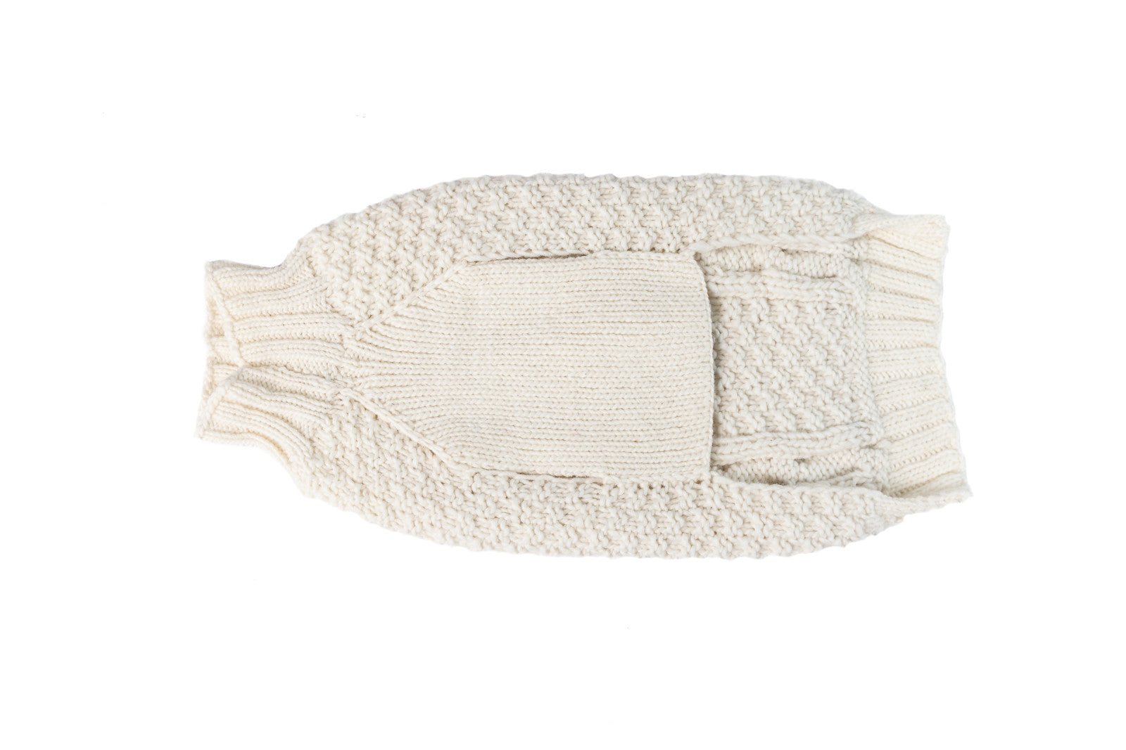 Chilly Dog - Dog Sweater Natural Cable Knit