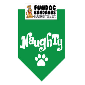 FunDog Bandanas - Dog Bandana Naughty