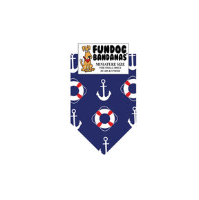 FunDog Bandanas - Dog Bandana Nautical Lifesavers & Anchors