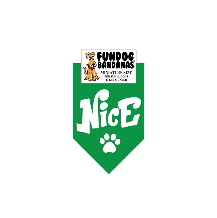 FunDog Bandanas - Dog Bandana Nice