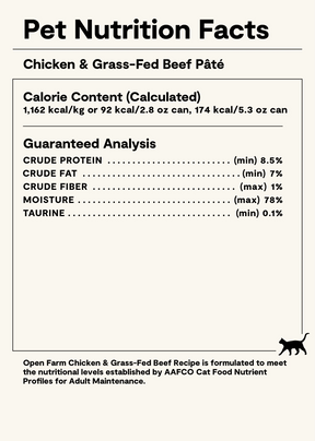 Open Farms - Chicken & Grass-Fed Beef Recipe Cat Can Food